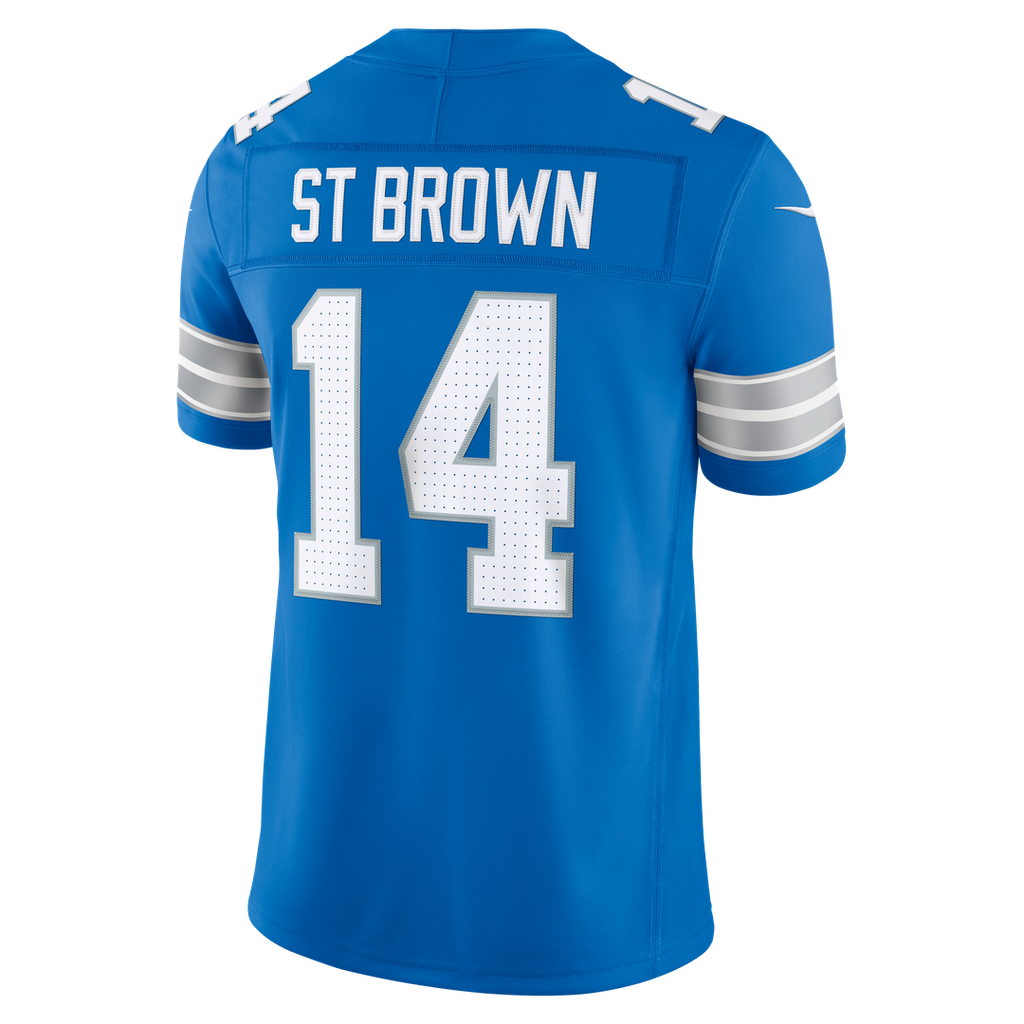 Detroit Lions Amon-Ra St. Brown Nike Black Alternate Vapor F.U.S.E. Stitched Limited Jersey product image 13, provided for