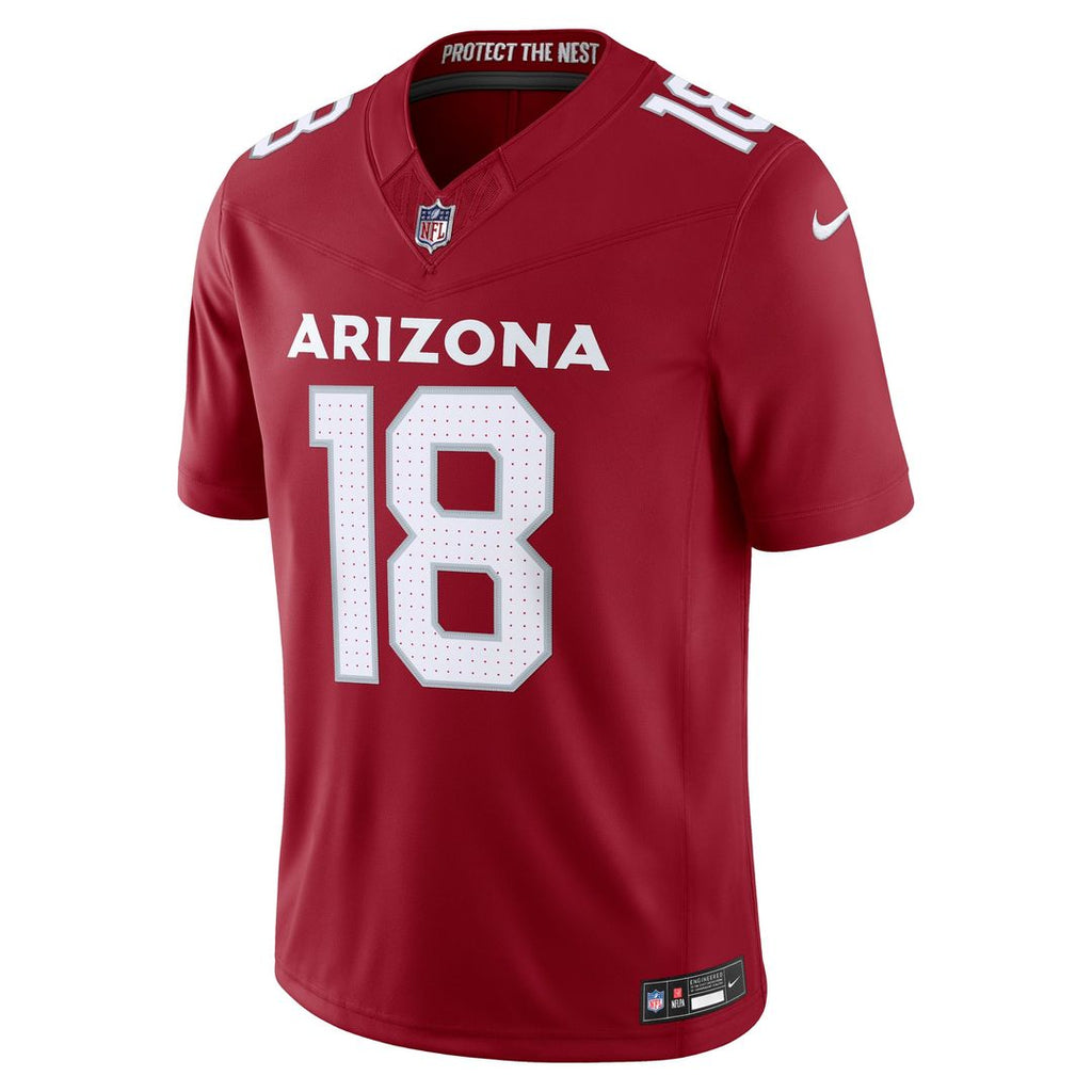 Arizona Cardinals Marvin Harrison Jr. Nike Cardinal Team Vapor F.U.S.E. Stitched Limited Jersey product image 5, provided