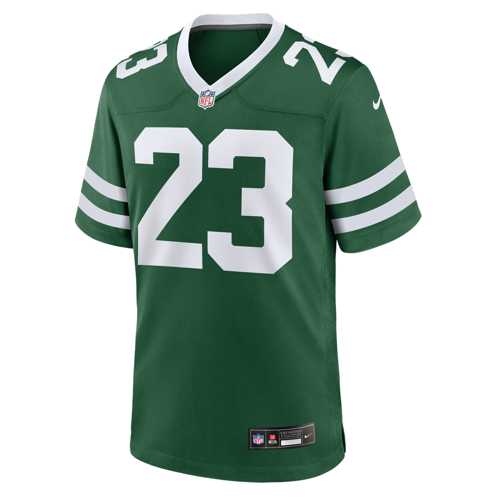 New York Jets Azareye'h Thomas Nike Legacy Green Team Game Jersey product image 2, provided for visual reference and product