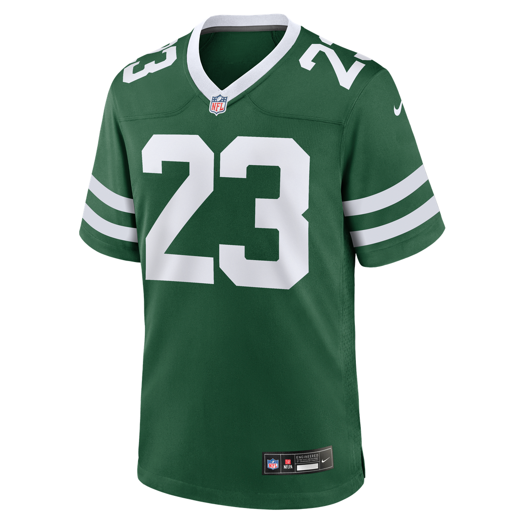 New York Jets Azareye'h Thomas Nike Legacy Green Team Game Jersey product image 2, provided for visual reference and product