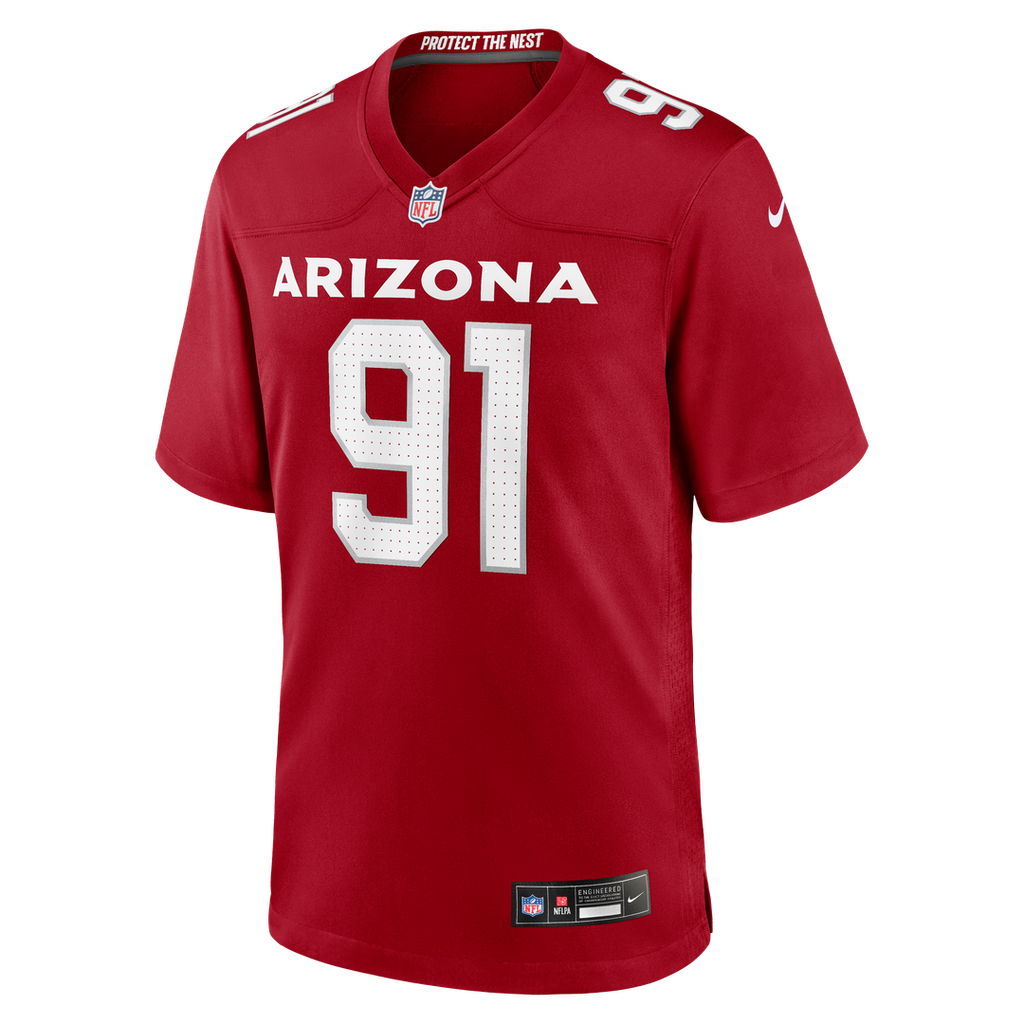 Arizona Cardinals L.J. Collier Nike Cardinal Team Game Jersey product image 2, provided for visual reference and product