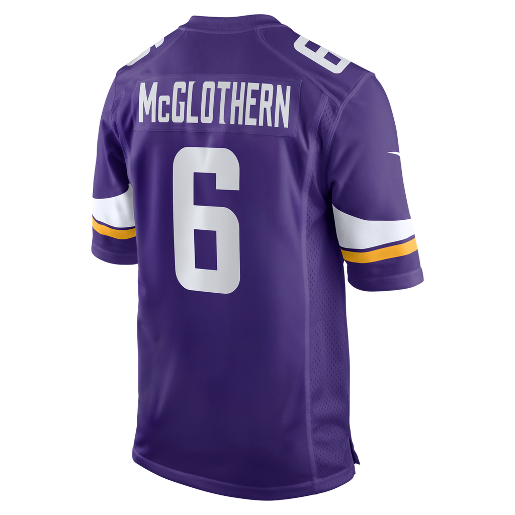 Minnesota Vikings Dwight McGlothern Nike Purple Team Game Jersey product image 3, provided for visual reference and product