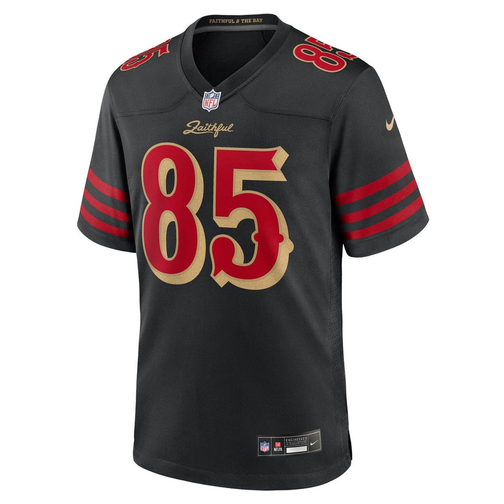 San Francisco 49ers George Kittle Nike Black Rivalries Collection Game Jersey product image 2, provided for visual reference