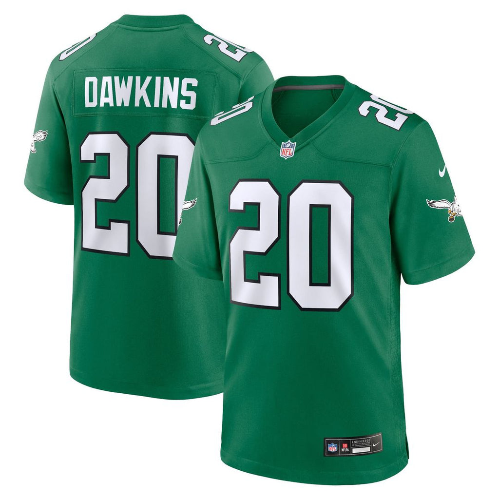 Philadelphia Eagles Brian Dawkins Nike Kelly Green Alternate Retired Player Game Jersey product image 1, provided for visual