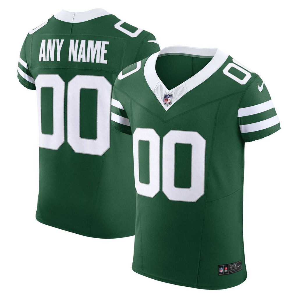 New York Jets Nike Legacy Green Vapor F.U.S.E. Elite Custom Jersey product image 4, provided for visual reference and