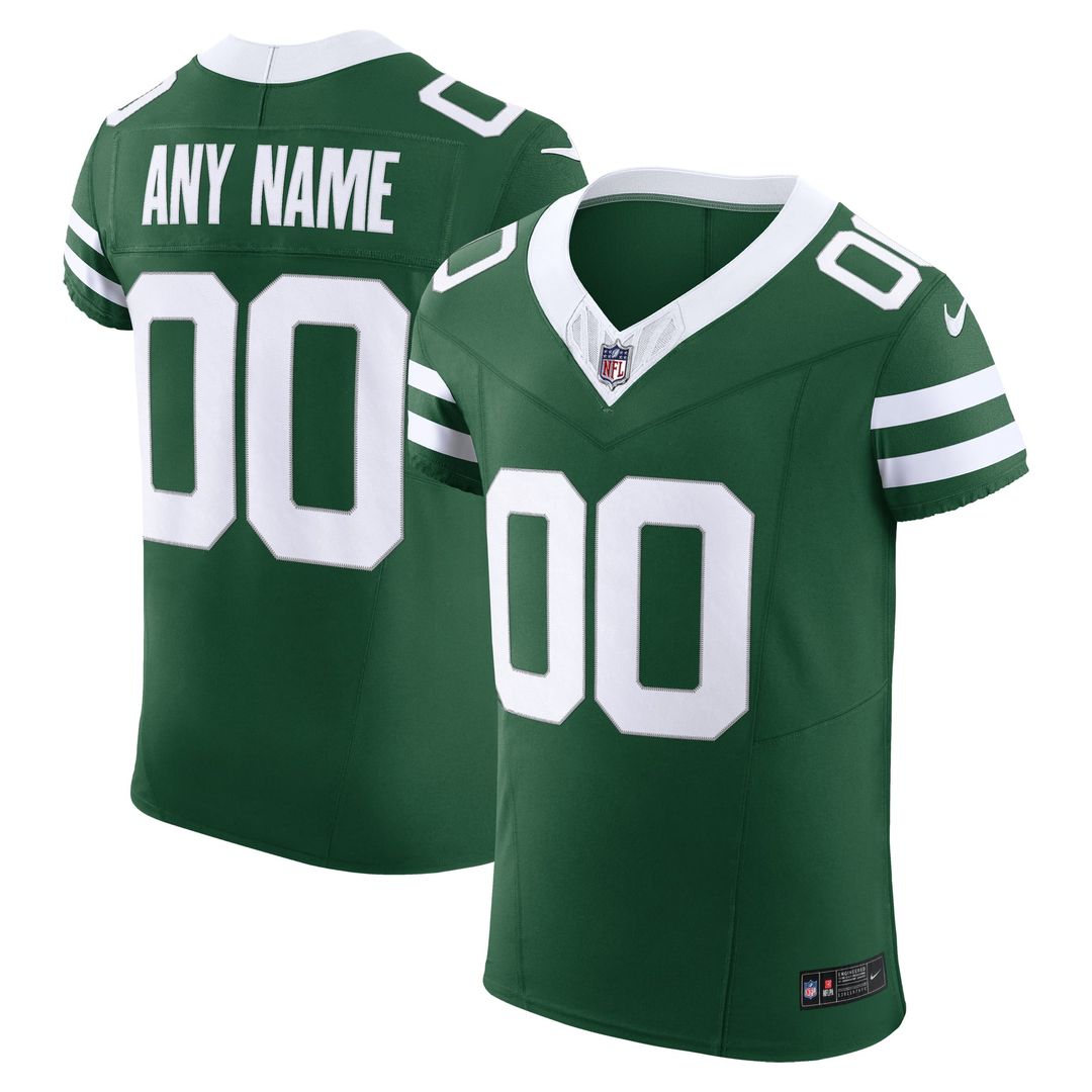 New York Jets Nike Legacy Green Vapor F.U.S.E. Elite Custom Jersey product image 4, provided for visual reference and