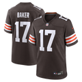 Cleveland Browns Jerome Baker Nike Brown Team Game Jersey product image 1, provided for visual reference and product detail