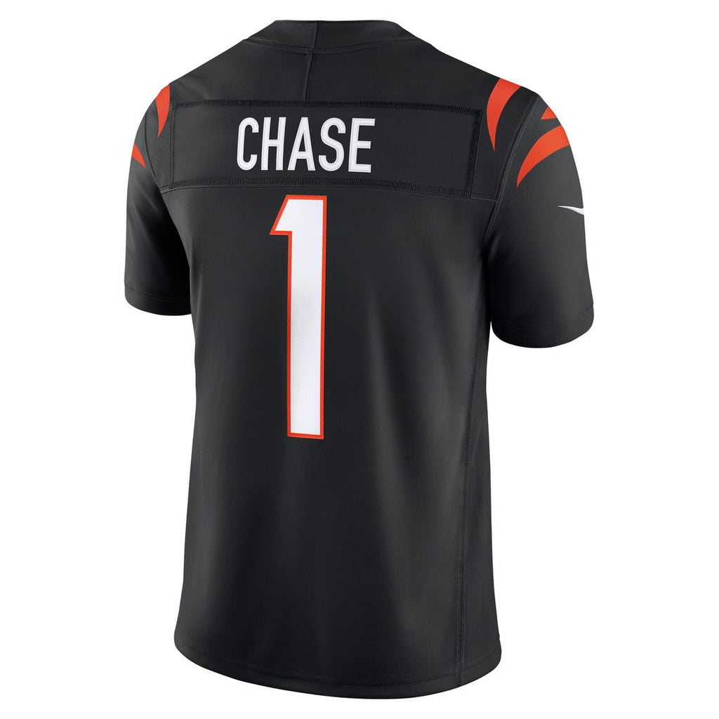 Cincinnati Bengals Ja'Marr Chase Nike Orange Alternate Vapor F.U.S.E. Stitched Limited Jersey product image 9, provided for