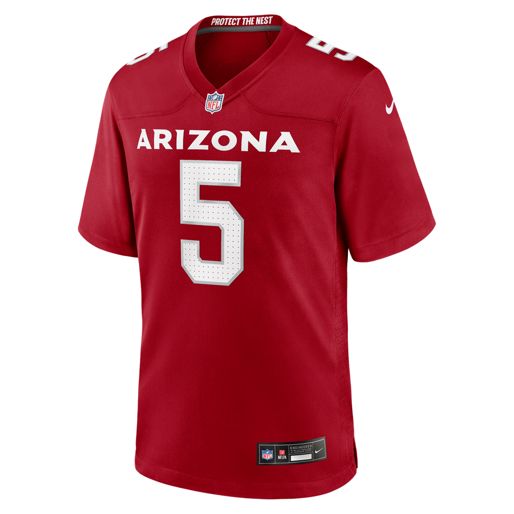 Arizona Cardinals Baron Browning Nike Cardinal Team Game Jersey product image 2, provided for visual reference and product