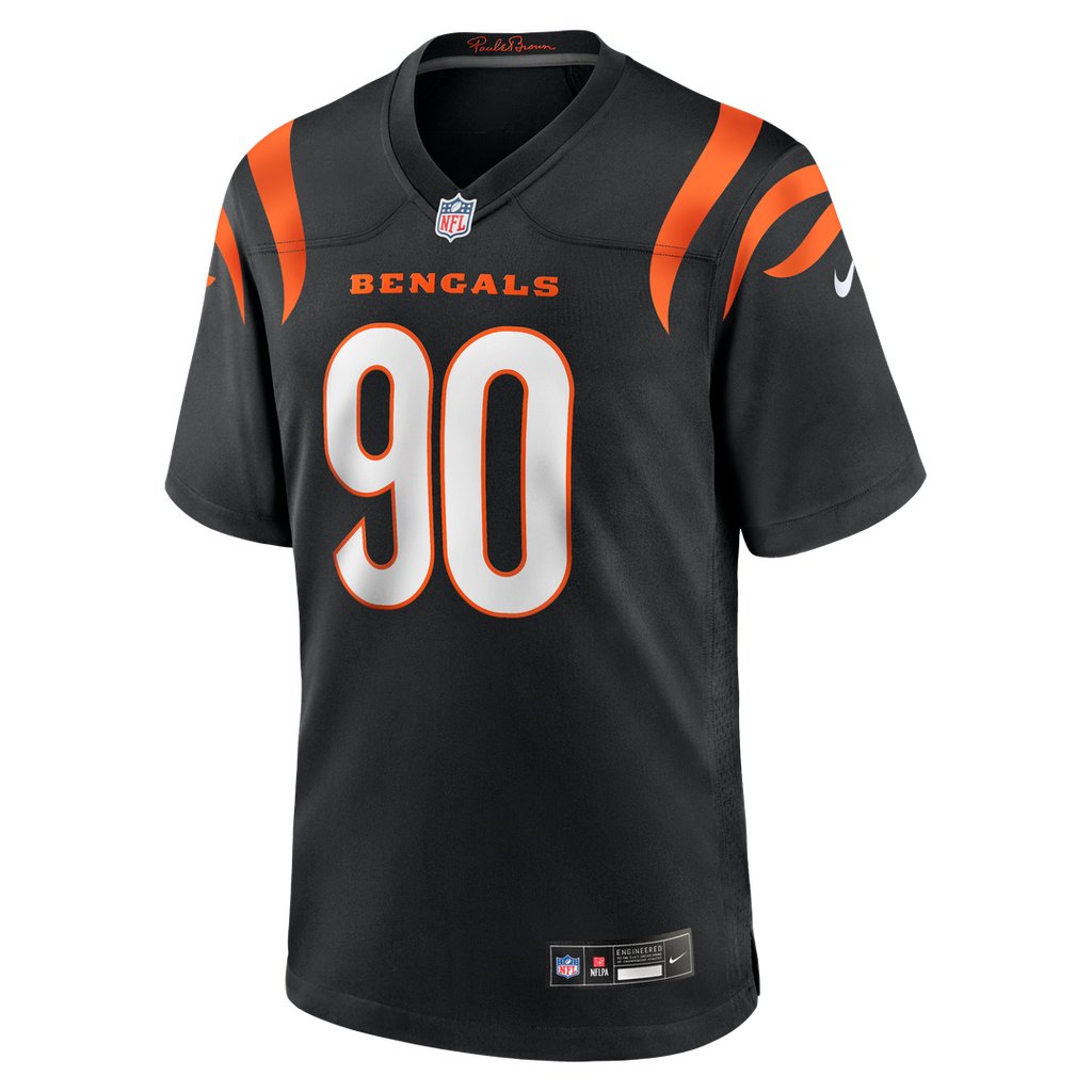 Cincinnati Bengals Kris Jenkins Jr. Nike Black Game Jersey product image 2, provided for visual reference and product detail