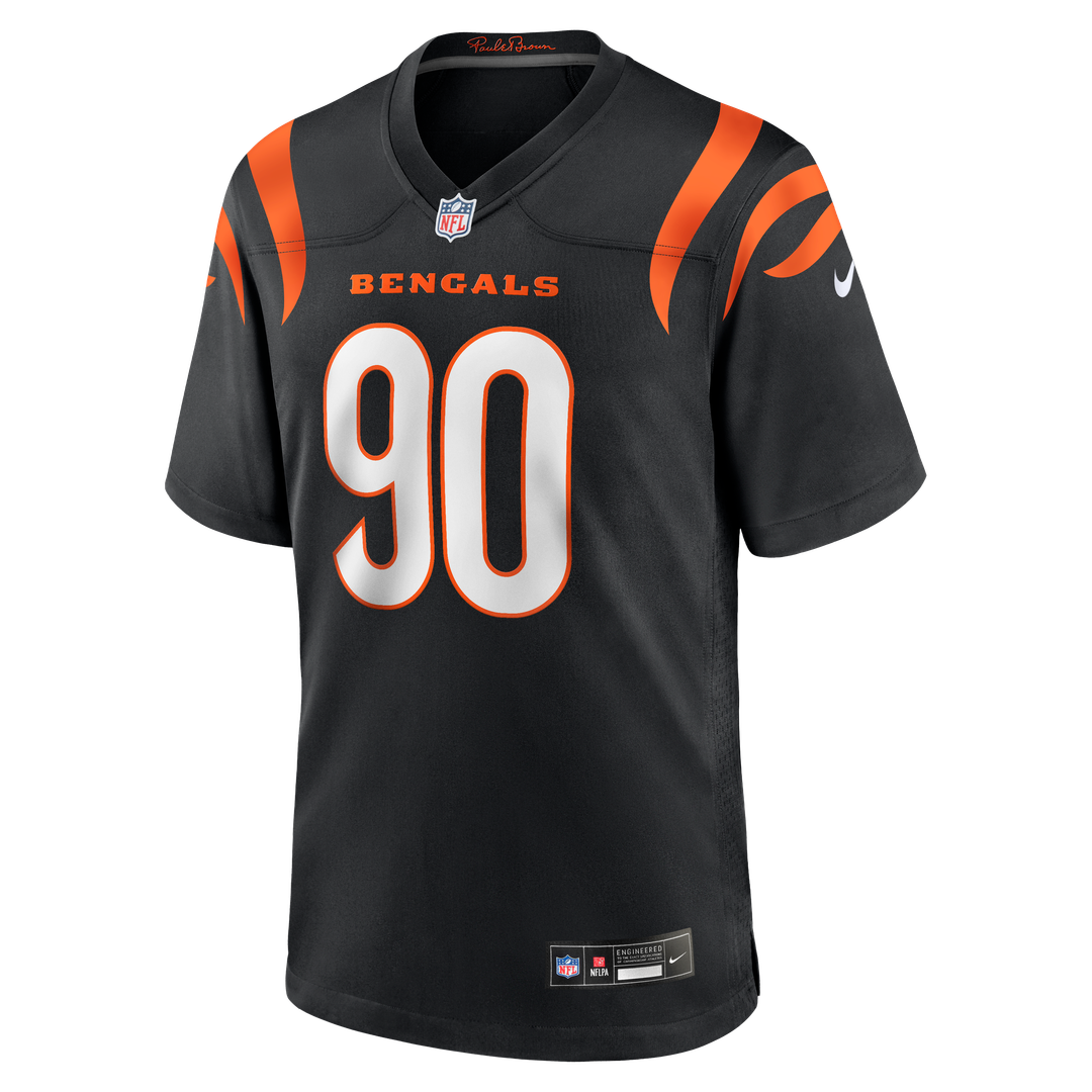 Cincinnati Bengals Kris Jenkins Jr. Nike Black Game Jersey product image 2, provided for visual reference and product detail