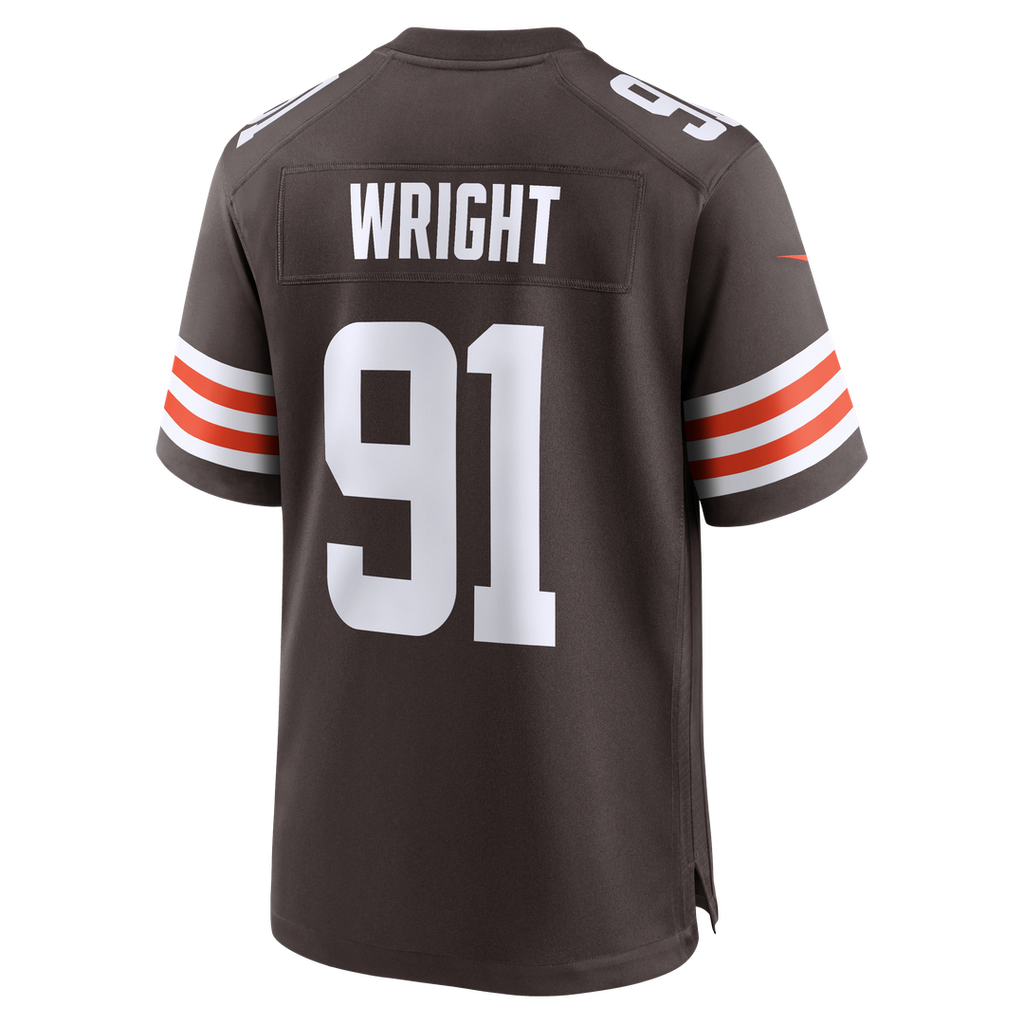 Cleveland Browns Alex Wright Nike Brown Team Game Jersey product image 3, provided for visual reference and product detail