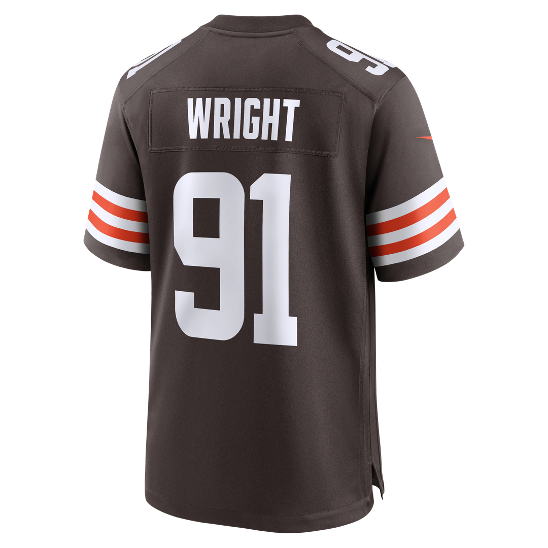 Cleveland Browns Alex Wright Nike Brown Team Game Jersey product image 3, provided for visual reference and product detail