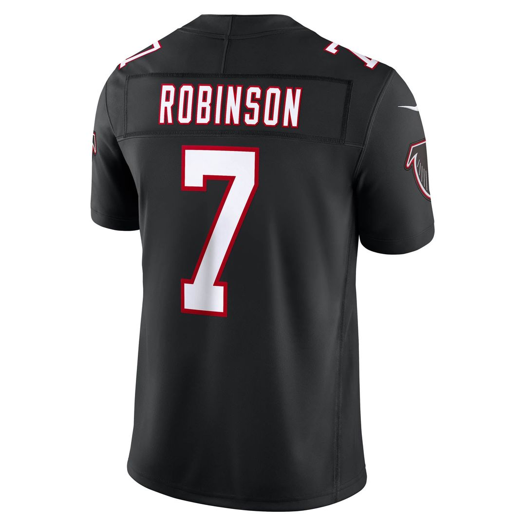 Atlanta Falcons Bijan Robinson Nike Black Alternate Throwback Vapor F.U.S.E. Stitched Limited Jersey product image 6,