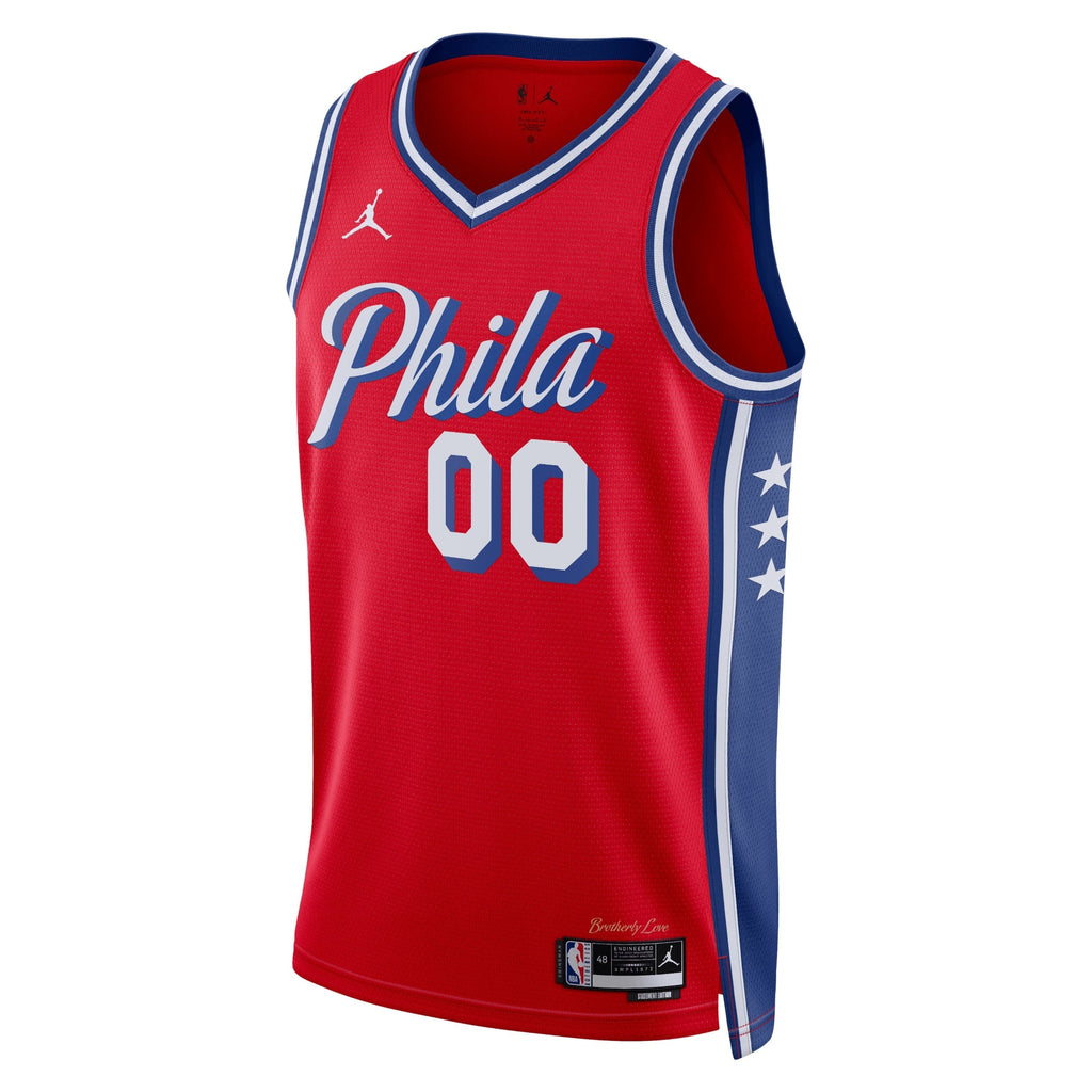 Philadelphia 76ers Jordan Statement Swingman Jersey - Custom - Unisex product image 2, provided for visual reference and