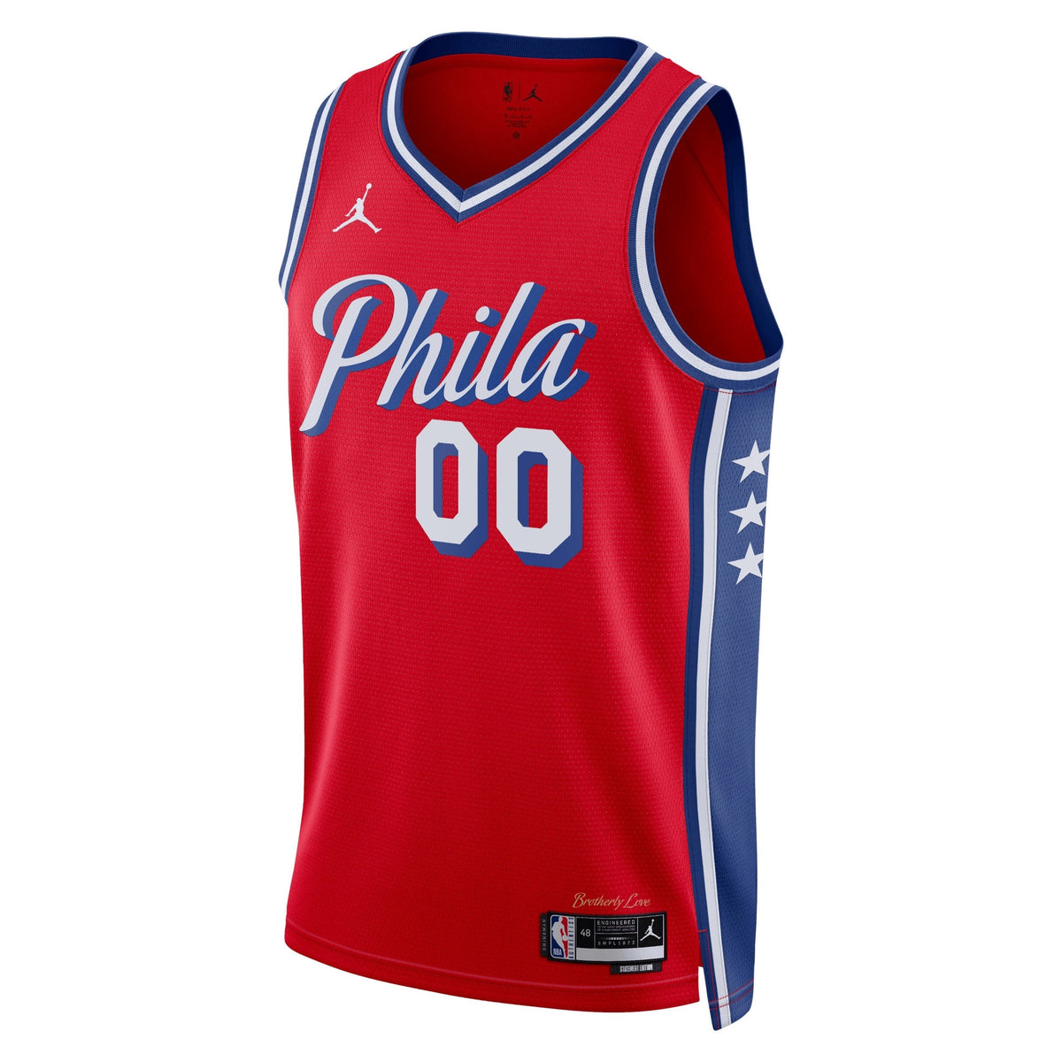 Philadelphia 76ers Jordan Statement Swingman Jersey - Custom - Unisex product image 2, provided for visual reference and
