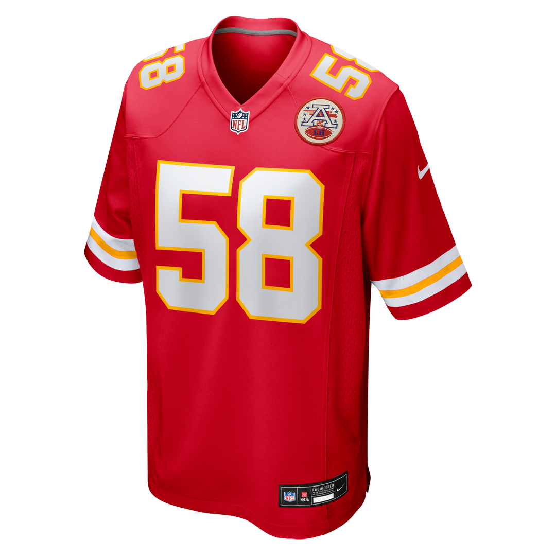 Kansas City Chiefs Derrick Thomas Nike White Retired Player Game Jersey product image 8, provided for visual reference and