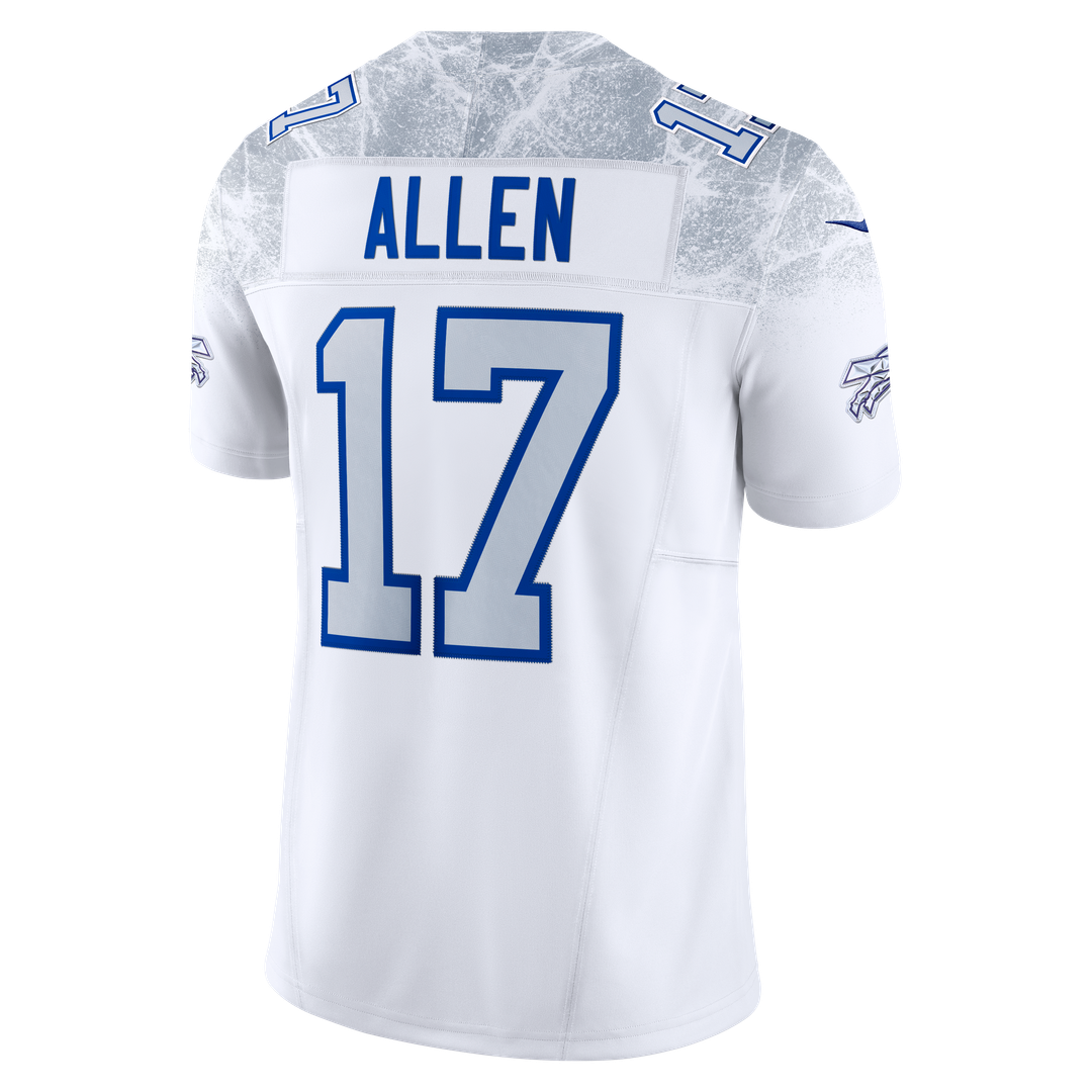 Buffalo Bills Josh Allen Nike White Rivalries Collection Stitched Limited Jersey product image 7, provided for visual