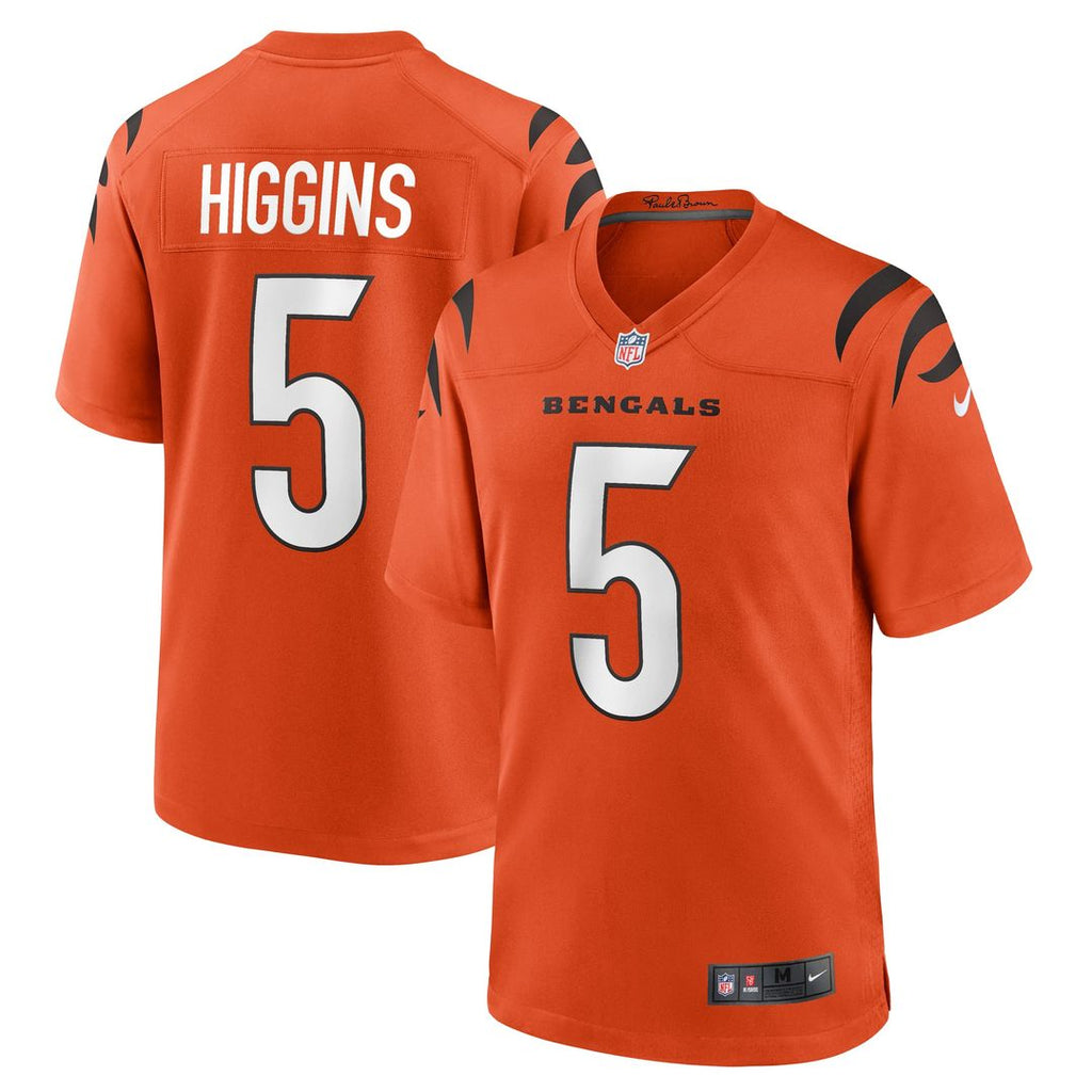Cincinnati Bengals T-Shirt Higgins Nike Black Game Player Jersey product image 20, provided for visual reference and product