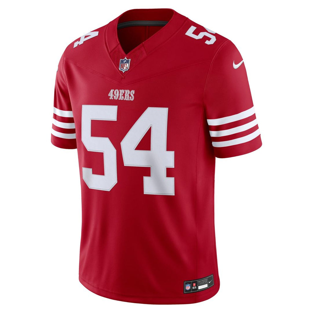 San Francisco 49ers Fred Warner Nike White Alternate Vapor F.U.S.E. Stitched Limited Jersey product image 8, provided for