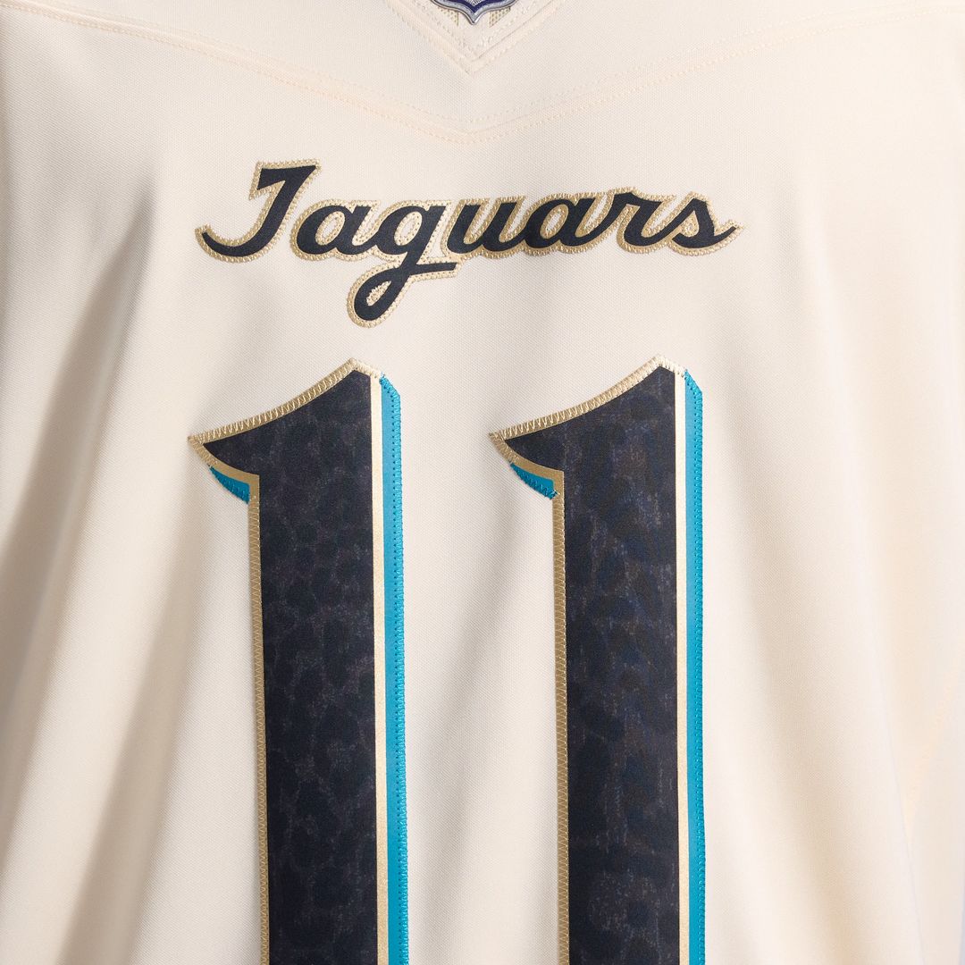 Jacksonville Jaguars Parker Washington Nike Natural 2026 Rivalries Collection Stitched Limited Jersey product image 19,