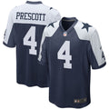 Dallas Cowboys Dak Prescott Nike Navy Alternate Game Team Jersey product image 1, provided for visual reference and product
