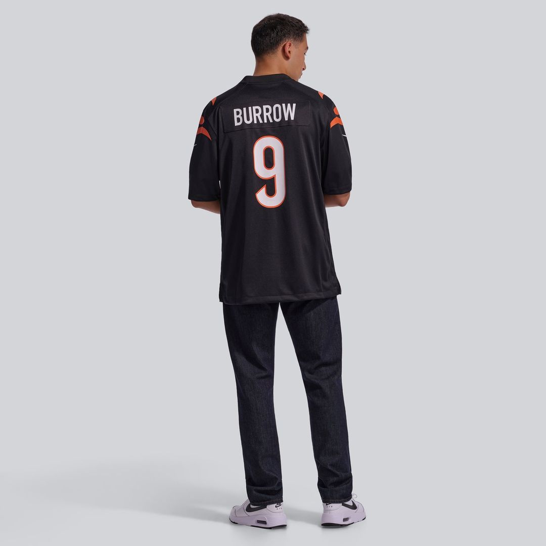Cincinnati Bengals Joe Burrow Nike Orange Alternate Game Jersey product image 17, provided for visual reference and product