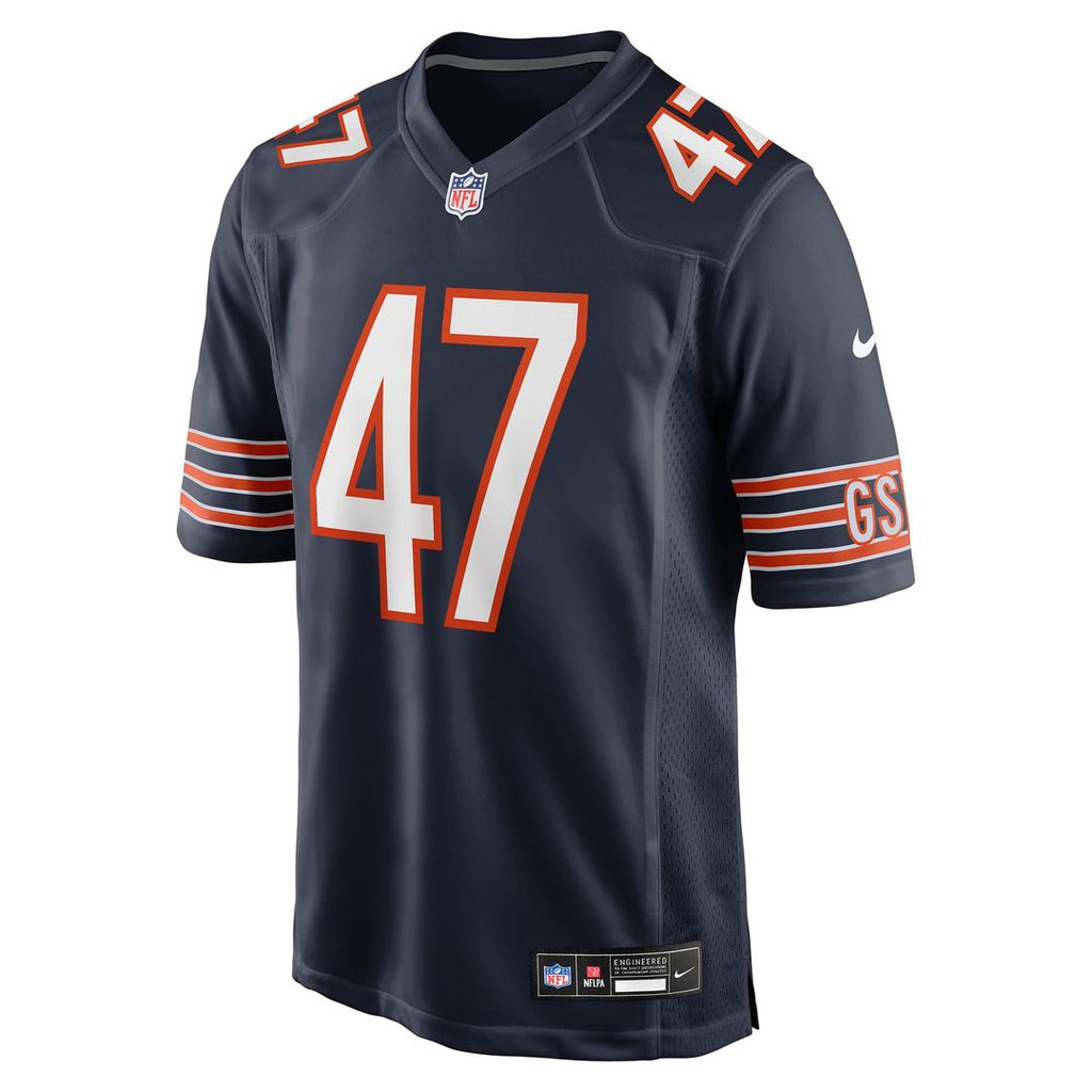 Chicago Bears Ruben Hyppolite II Nike Navy Team Game Jersey product image 2, provided for visual reference and product