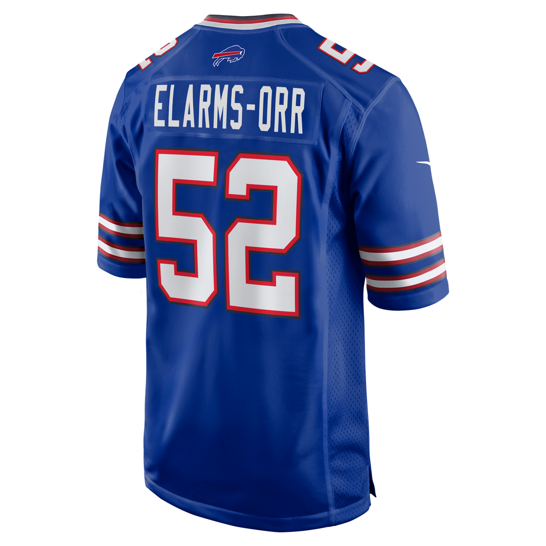 Buffalo Bills Kaleb Elarms-Orr Nike Royal Team Game Jersey product image 5, provided for visual reference and product detail