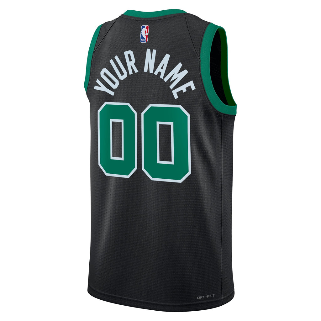 Boston Celtics Jordan Brand Statement Edition Swingman Jersey - Black - Custom - Unisex product image 3, provided for visual
