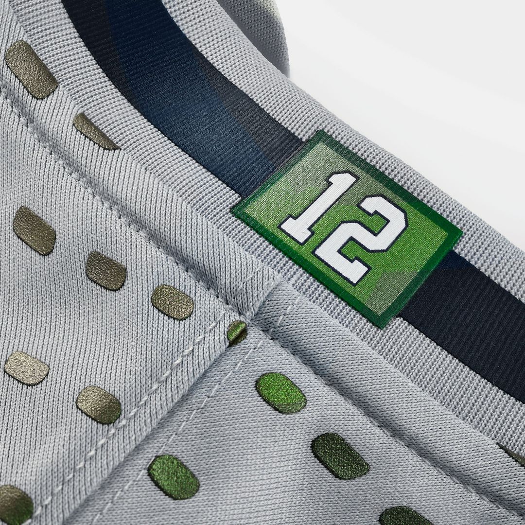 Seattle Seahawks Jaxon Smith-Njigba Nike Gray Rivalries Collection Game Jersey product image 6, provided for visual