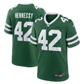 New York Jets Thomas Hennessy Nike Legacy Green Team Game Jersey product image 1, provided for visual reference and product