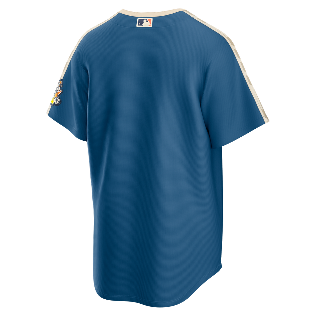 Milwaukee Brewers Nike Mineral Blue 2026 City Connect Stadium Jersey product image 3, provided for visual reference and