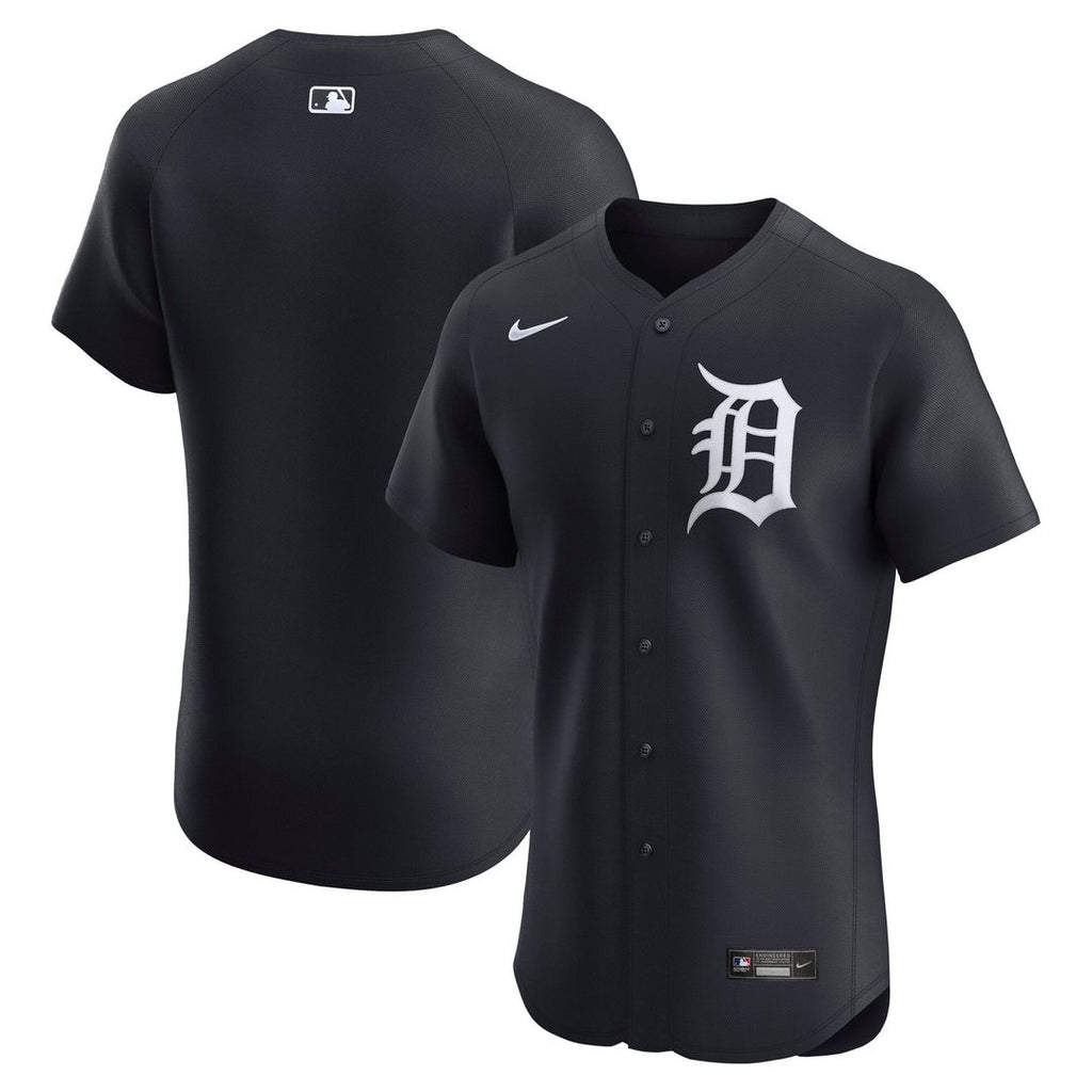Detroit Tigers Nike Navy Alternate 2 Elite Jersey product image 4, provided for visual reference and product detail review