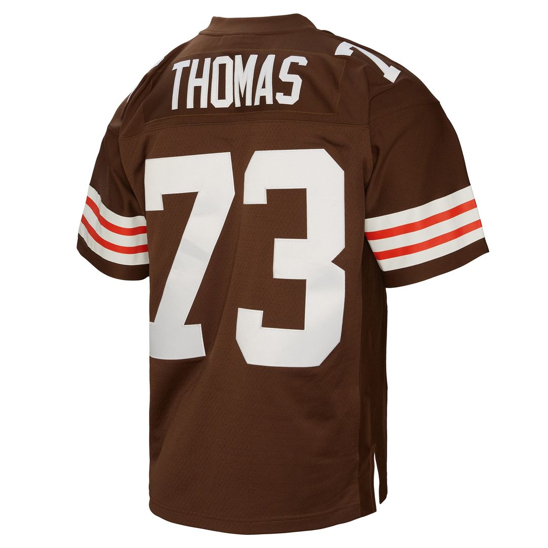 Cleveland Browns Joe Thomas Mitchell & Ness Brown Legacy Replica Jersey product image 3, provided for visual reference and