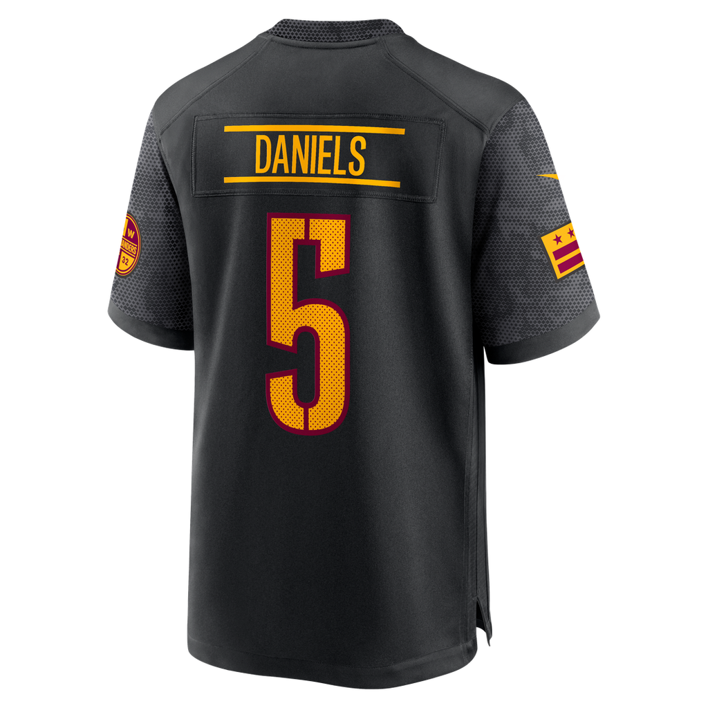 Washington Commanders Jayden Daniels Nike Black Alternate Game Player Jersey product image 11, provided for visual reference