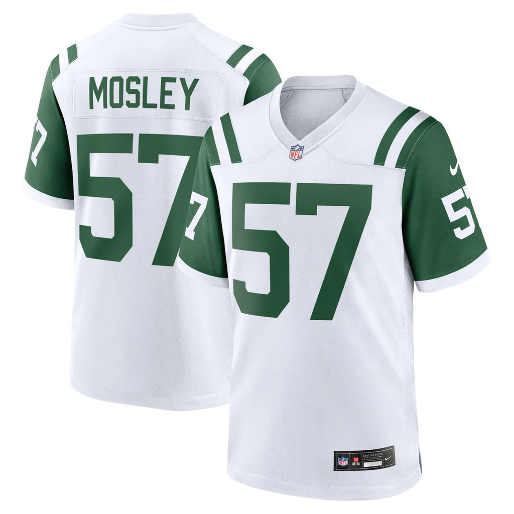 New York Jets C.J. Mosley Nike White Classic Alternate Game Jersey product image 1, provided for visual reference and