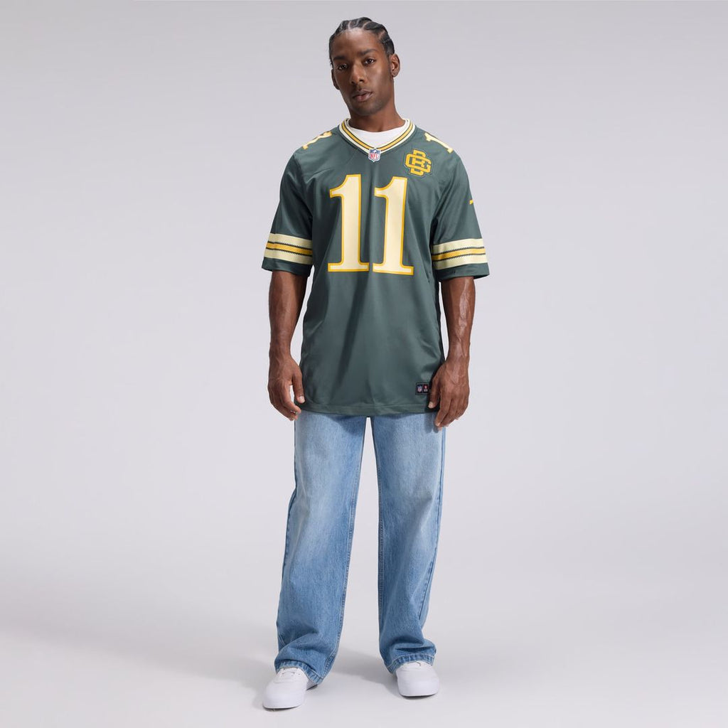 Green Bay Packers Jayden Reed Nike Green 2026 Rivalries Collection Game Jersey product image 4, provided for visual