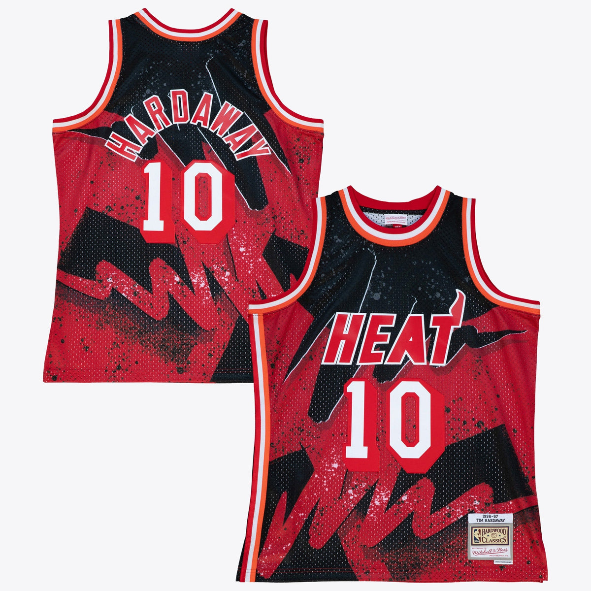 Miami Heat Mitchell & Ness Tim Hardaway 1996 Hyper Hoops Swingman Jersey - Scarlet product image 1, provided for visual