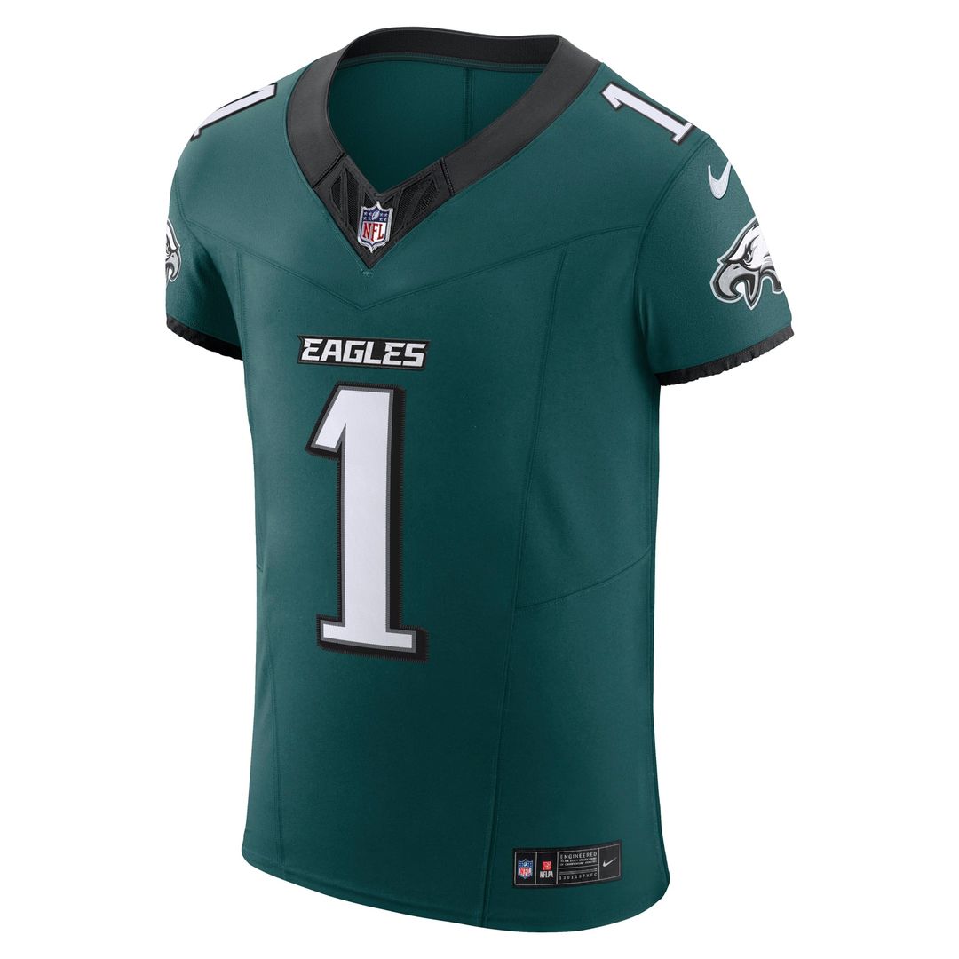 Philadelphia Eagles Jalen Hurts Nike Midnight Green Team Vapor F.U.S.E. Elite Jersey product image 5, provided for visual