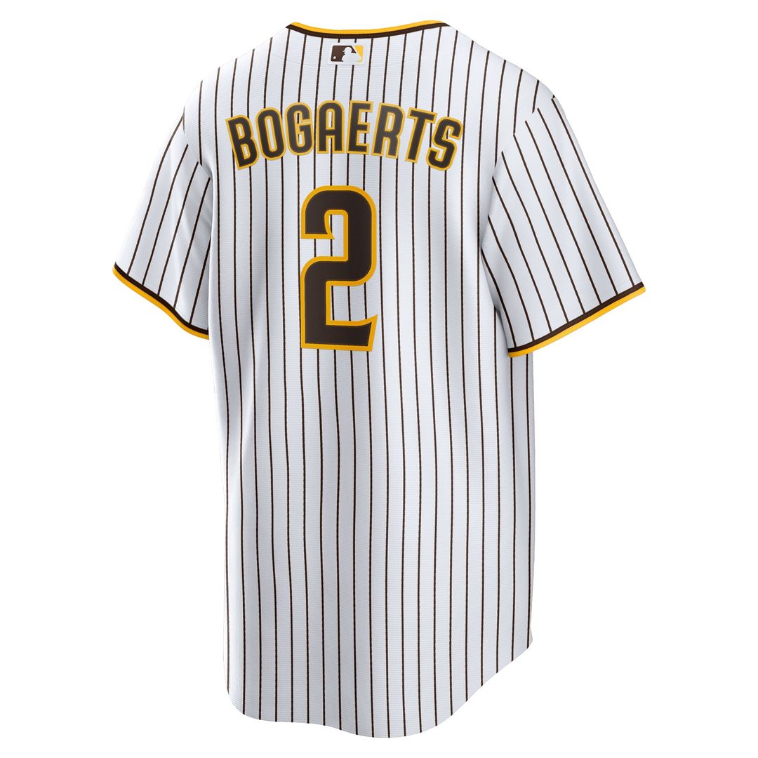 San Diego Padres Xander Bogaerts Nike White/Brown Home Official Replica Player Jersey product image 3, provided for visual