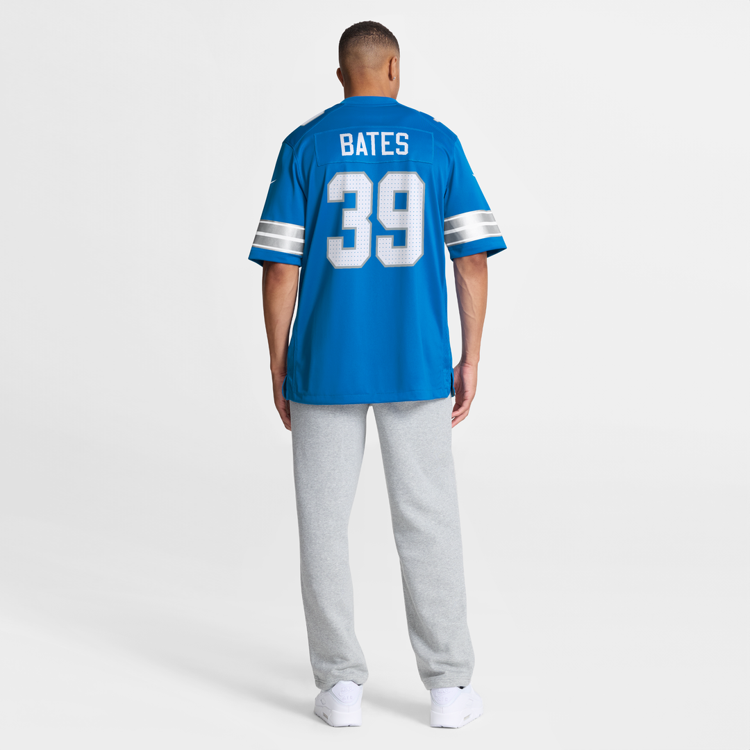 Detroit Lions Jake Bates Nike Blue Team Game Jersey product image 8, provided for visual reference and product detail review