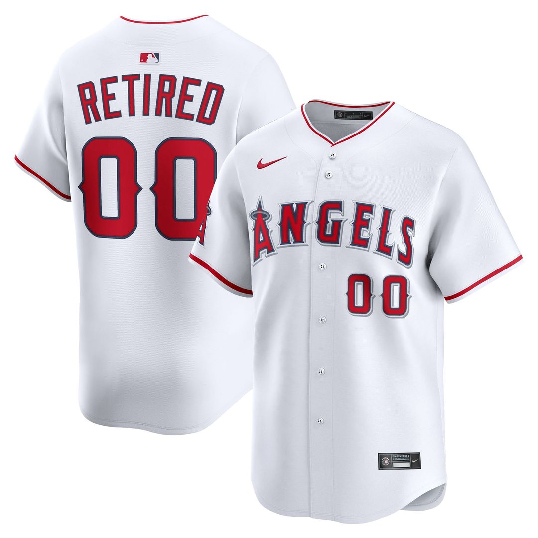 Los Angeles Angels Nike White Home Limited Pick-A-Player Retired Roster Jersey product image 1, provided for visual