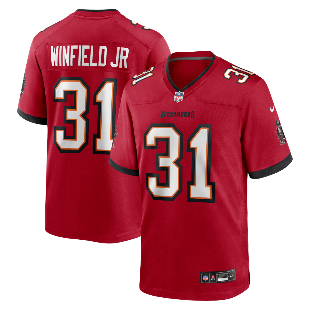 Tampa Bay Buccaneers Antoine Winfield Jr. Nike Red Game Jersey product image 1, provided for visual reference and product