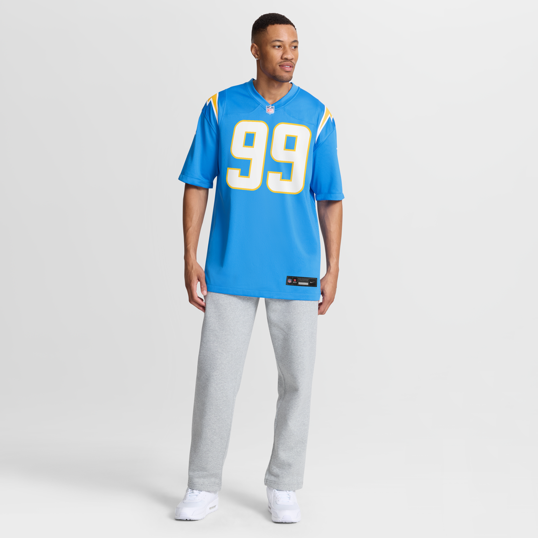 Los Angeles Chargers Jamaree Caldwell Nike Powder Blue Team Game Jersey product image 7, provided for visual reference and