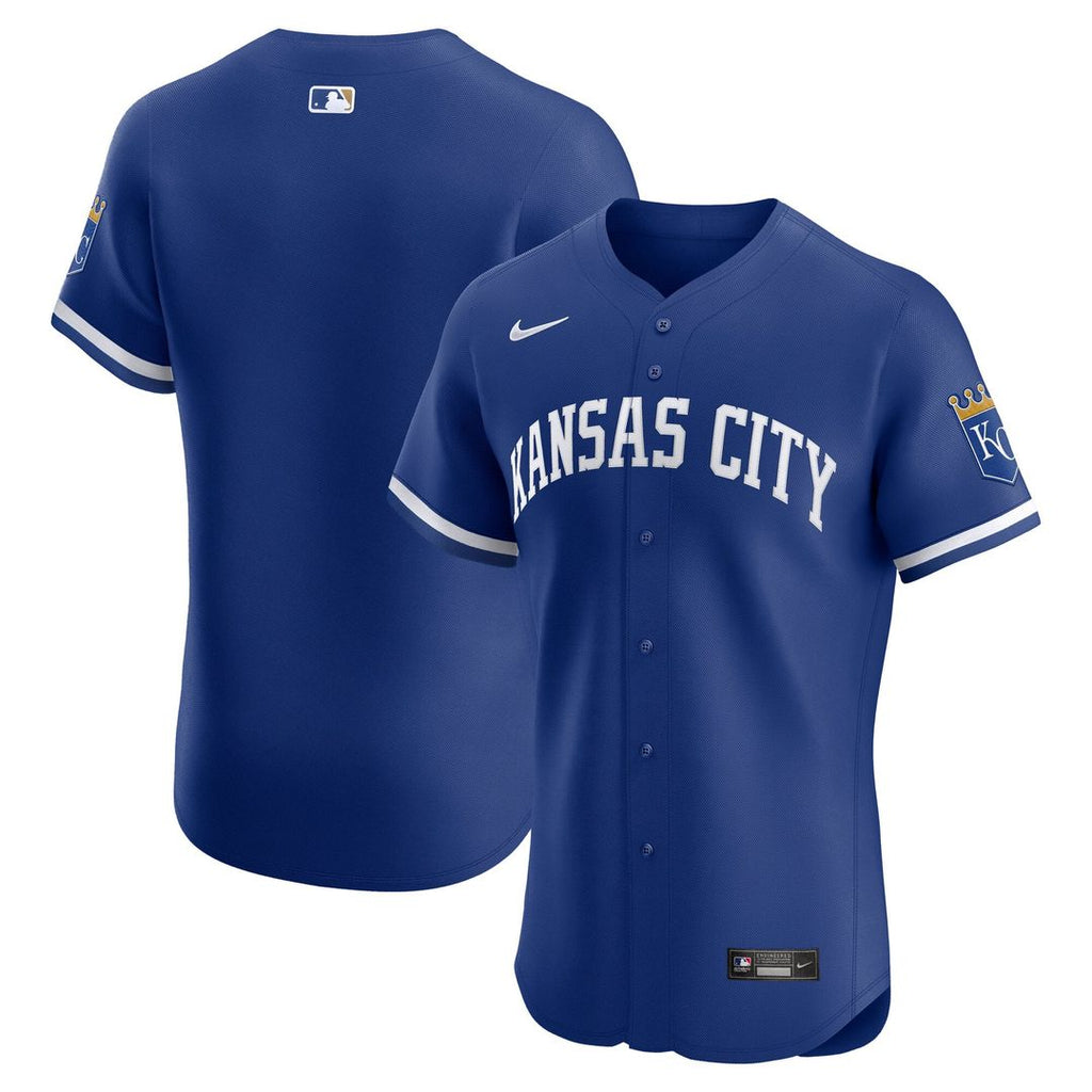 Kansas City Royals Nike White Home Elite Jersey product image 7, provided for visual reference and product detail review