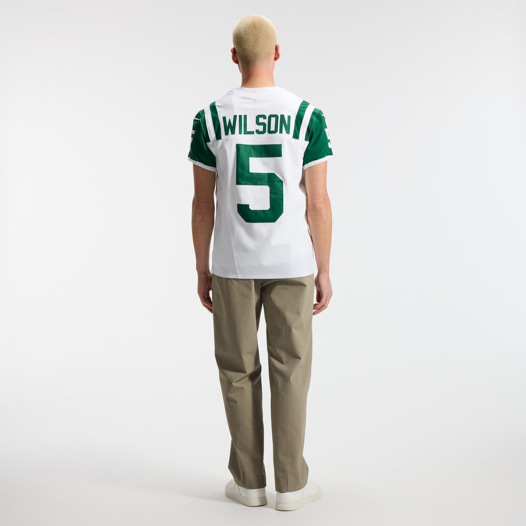 New York Jets Garrett Wilson Nike White Classic Alternate Vapor F.U.S.E. Elite Jersey product image 5, provided for visual