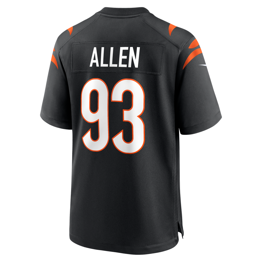 Cincinnati Bengals Jonathan Allen Nike Black Team Game Jersey product image 3, provided for visual reference and product