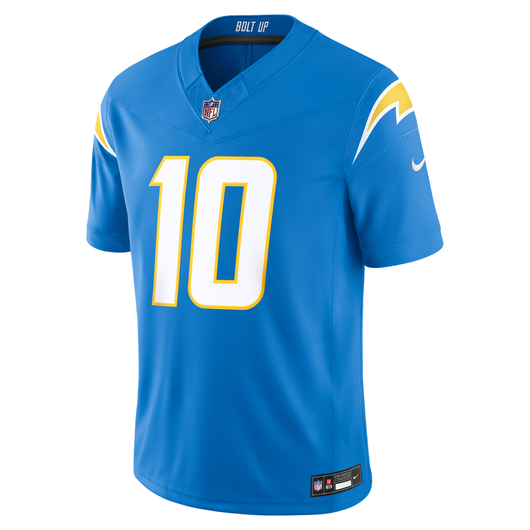 Los Angeles Chargers Justin Herbert Nike Powder Blue Team Vapor F.U.S.E. Stitched Limited Jersey product image 6, provided
