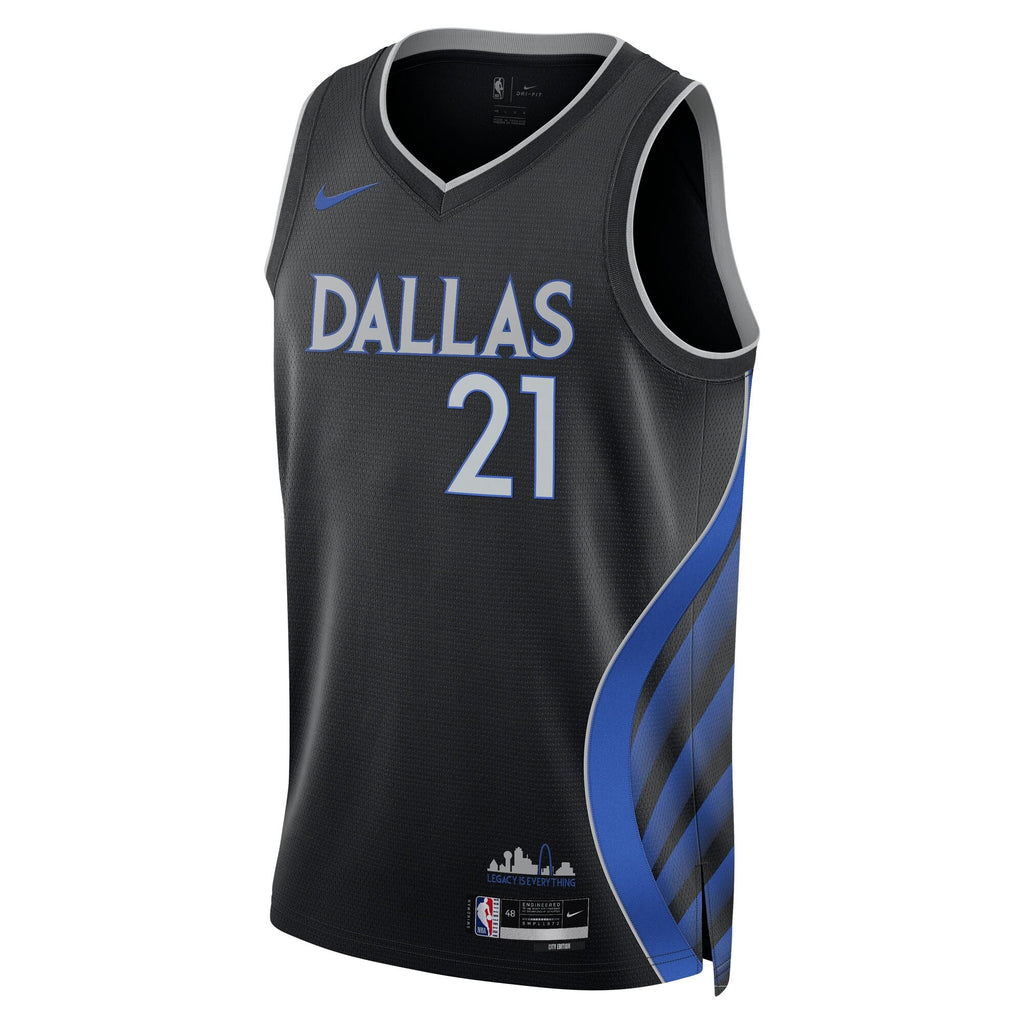 Dallas Mavericks Nike 2025/26 City Edition Swingman Jersey - Black - Daniel Gafford - Unisex product image 3, provided for